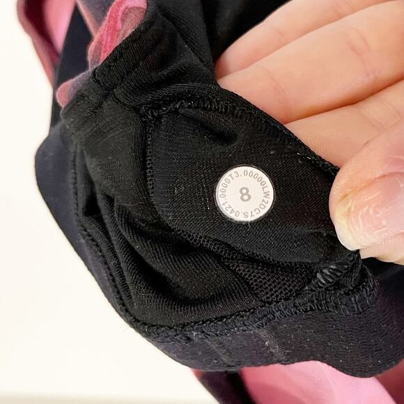 Lululemon Nulu Front-Darting Yoga Bra Intensity Pink Blossom Multi 8 - Picture 3 of 7